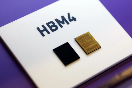 HBM4 memory die close-up photo